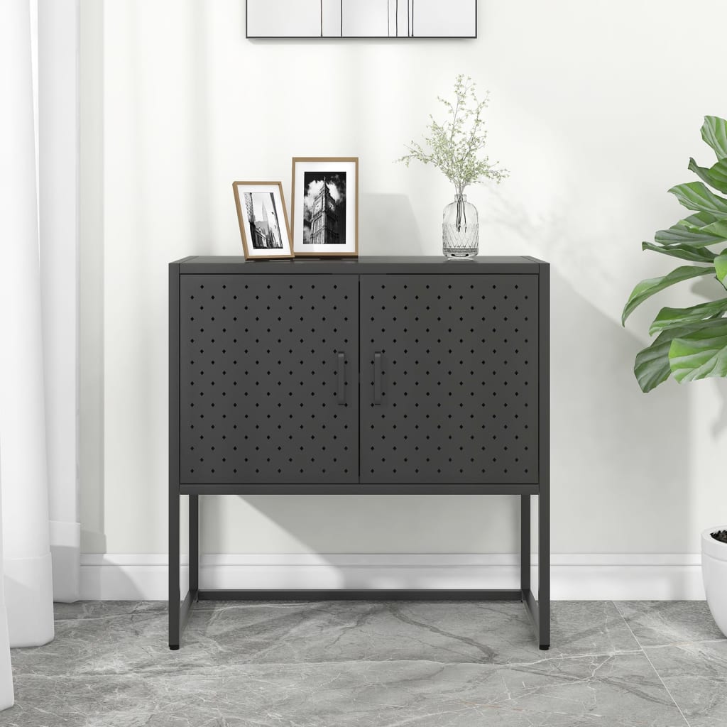 Sideboard Anthracite 75x35x75 cm Steel