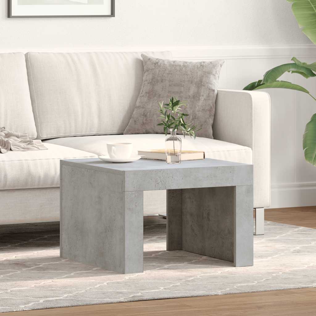 Coffee Table Concrete Grey 50x50x35 cm Engineered Wood