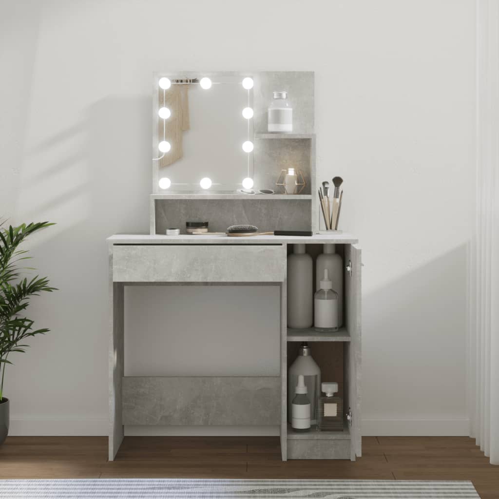 Dressing Table - CHENNAI Dresser Concrete Grey 86.5cm