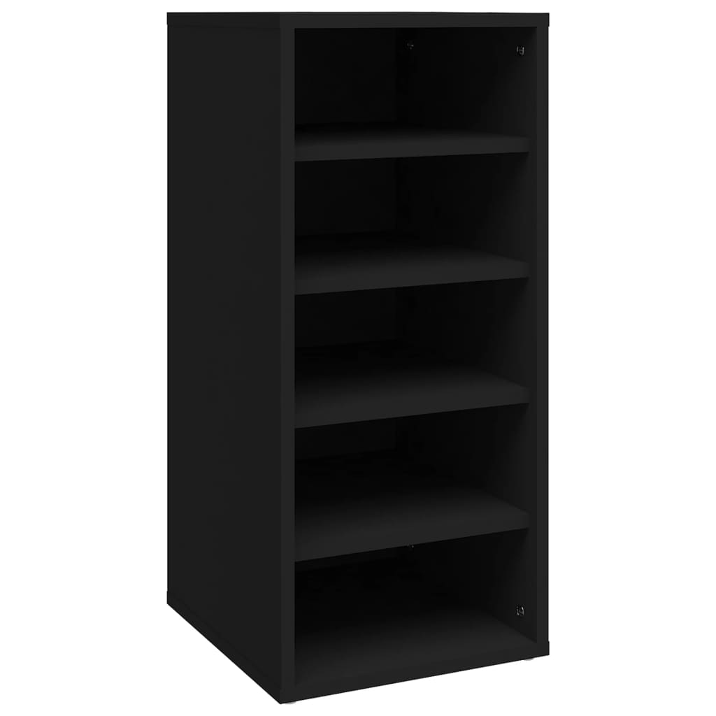 Shoe Cabinet Black 31.5x35x70 cm Engineered Wood