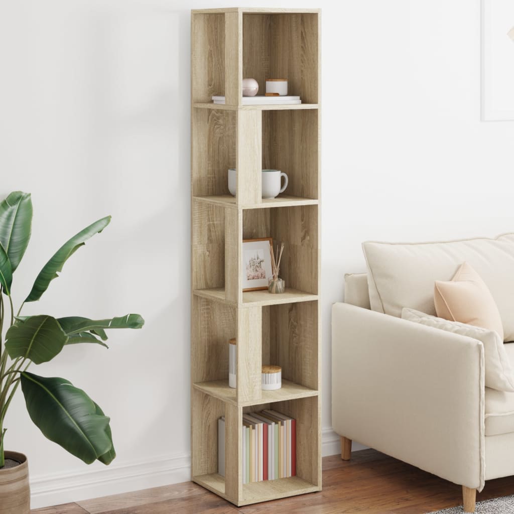 Corner Cabinet Sonoma Oak 33x33x164.5 cm Engineered Wood
