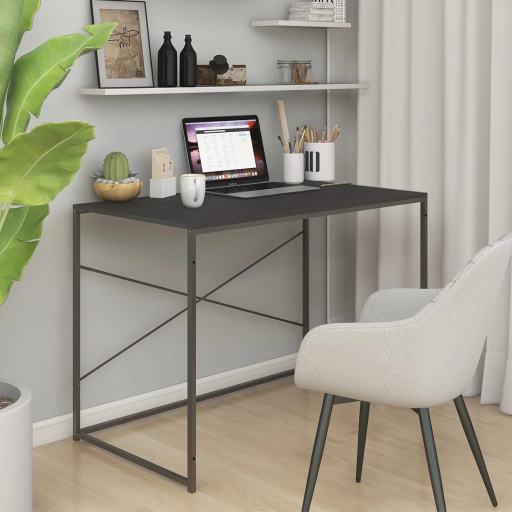 Computer Desk Black 110x60x70 cm Engineered Wood