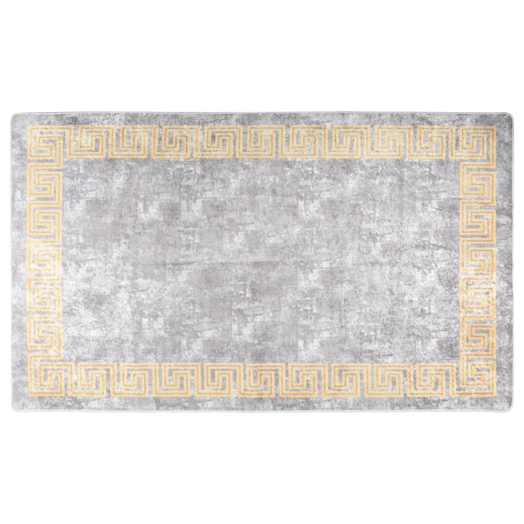 Rug Washable 120x180 cm Grey Anti Slip