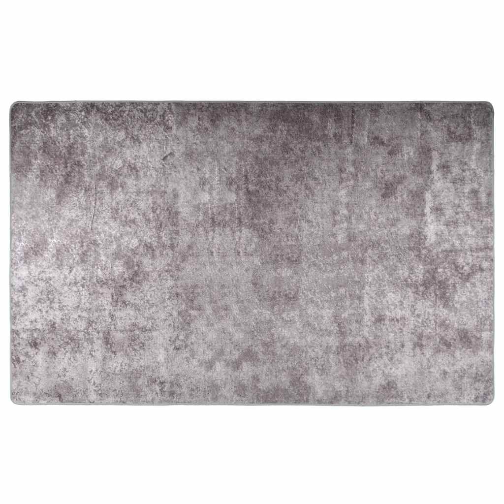 Rug Washable 160x230 cm Grey Anti Slip