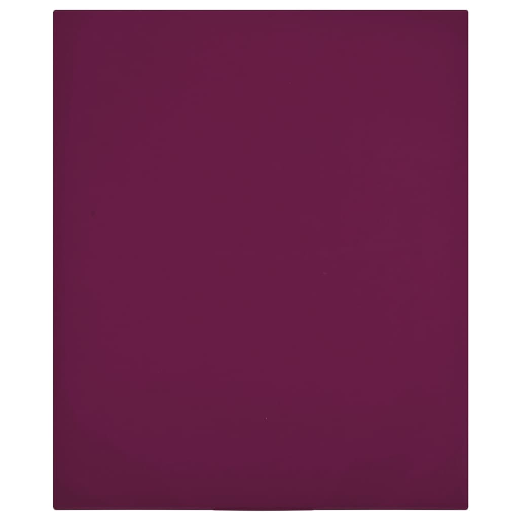 Jersey Fitted Sheets 2 Pcs Bordeaux 90x200cm Cotton