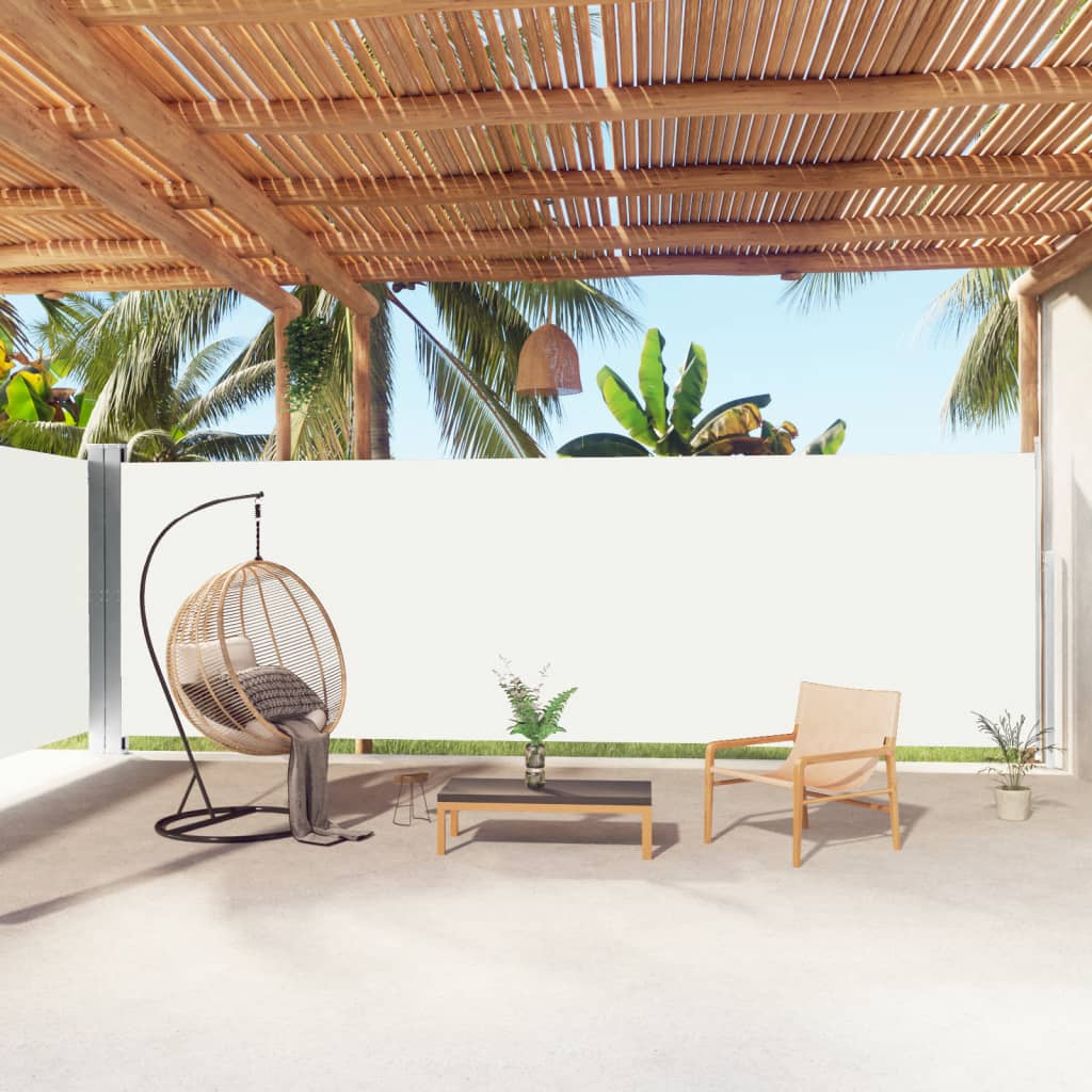 Retractable Side Awning Cream 180x1000 cm