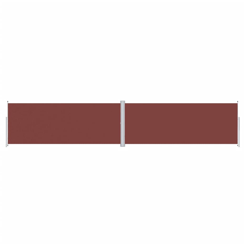 Retractable Side Awning Brown 200x1000 cm