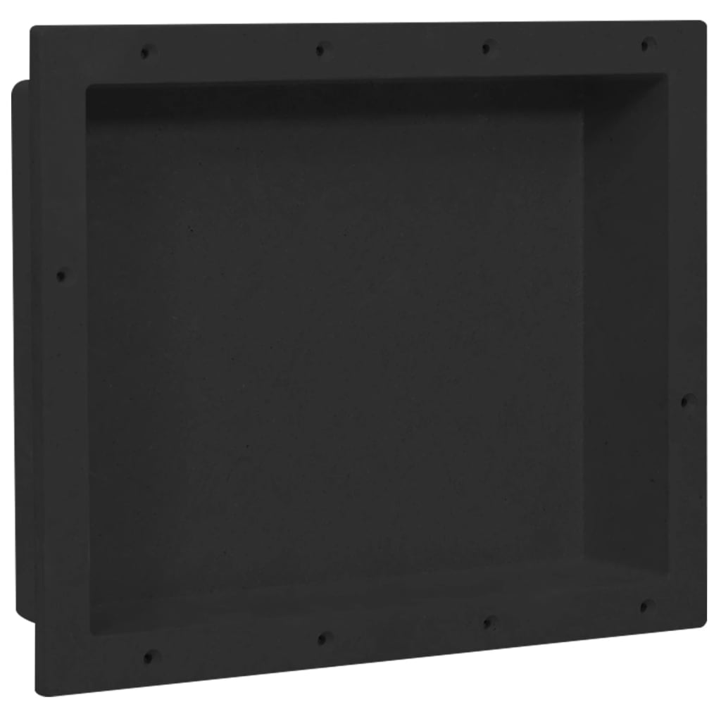 Shower Niche Matt Black 41x51x10 cm