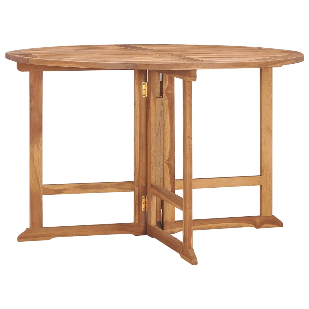 Folding Garden Dining Table Ã ̃110x75 cm Solid Wood Teak