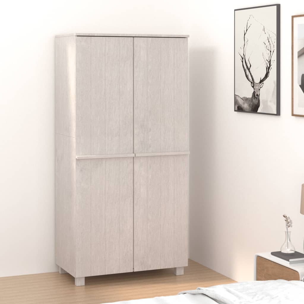CHLOE 2 Door Wardrobe White - 89cm