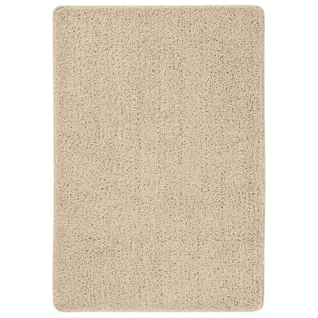 Shaggy Rug Cream 120x170cm Anti Slip