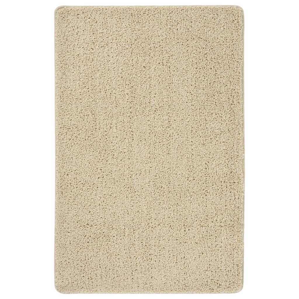 Shaggy Rug Cream 200x290 cm Anti Slip