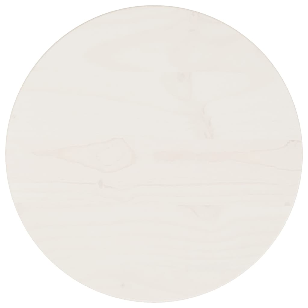 Table Top White Ã ̃30x2.5 cm Solid Wood Pine