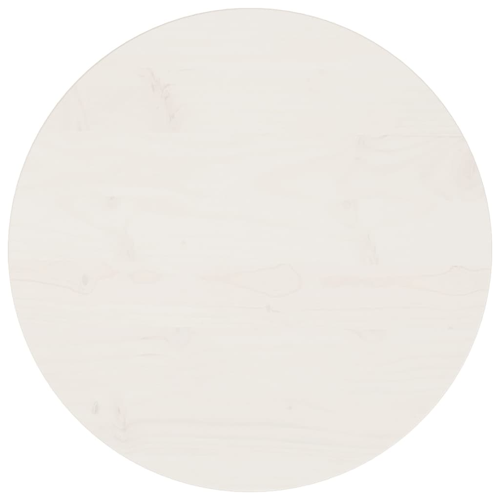 Table Top White Ã ̃50x2.5 cm Solid Wood Pine
