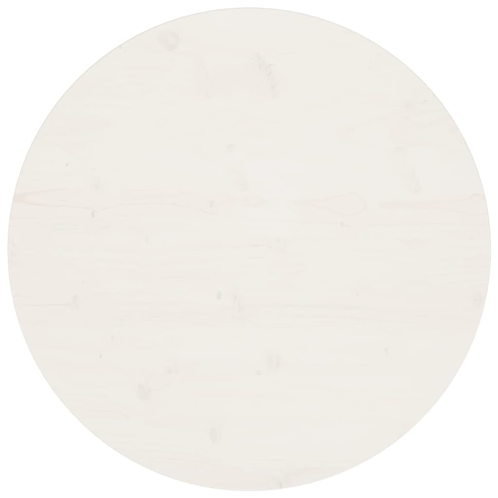 Table Top White Ã ̃70x2.5 cm Solid Wood Pine