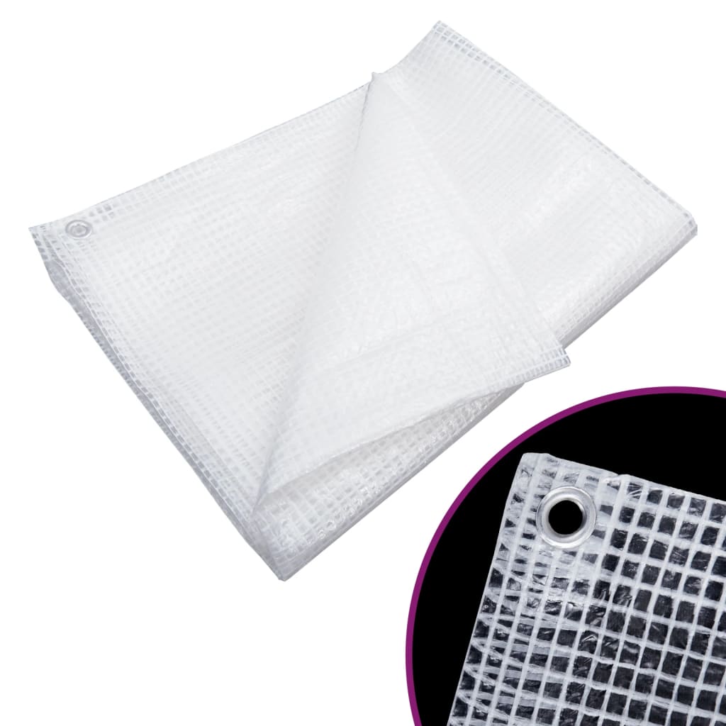 Leno Tarpaulin 140 g/m2 8x12 m White