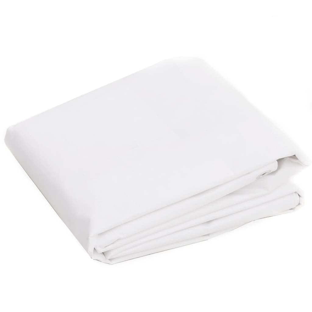 Tarpaulin 260 g/m² 6x6 m White HDPE