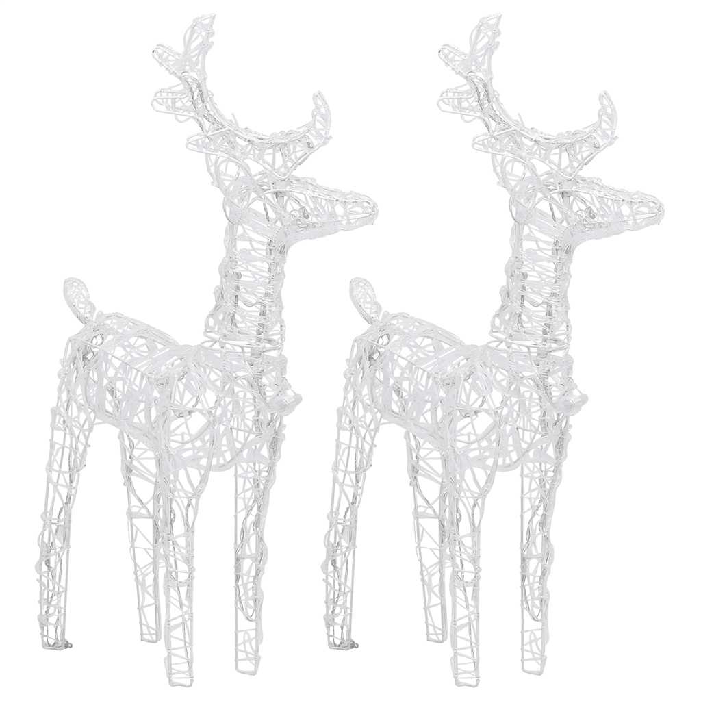 TINZIA Christmas Reindeers 2 pcs Blue 80 LEDs Acrylic