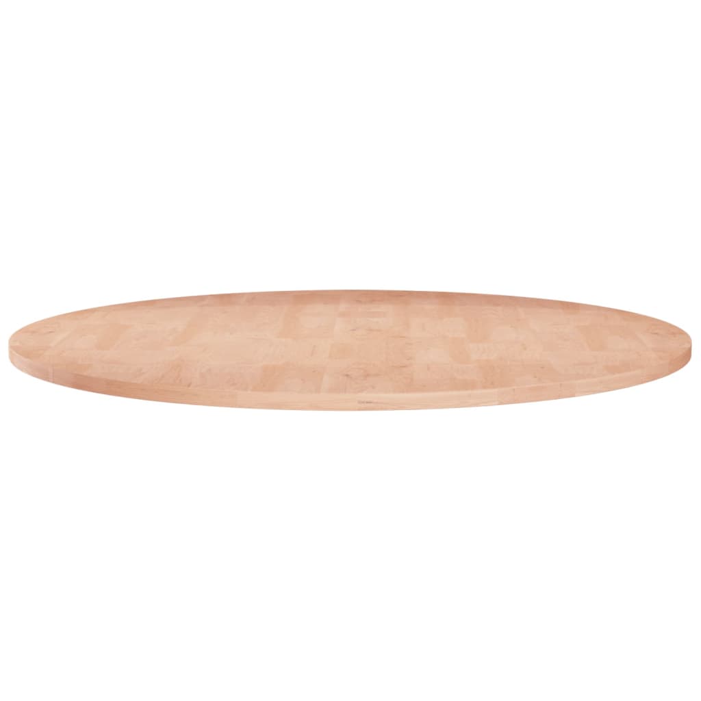 Round Table Top 70x1.5 cm Solid Wood Oak