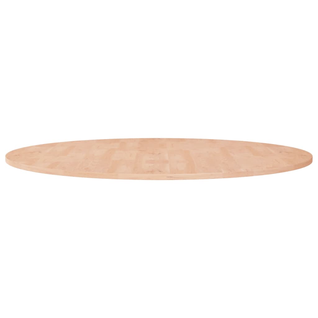 Round Table Top 90x1.5 cm Solid Wood Oak