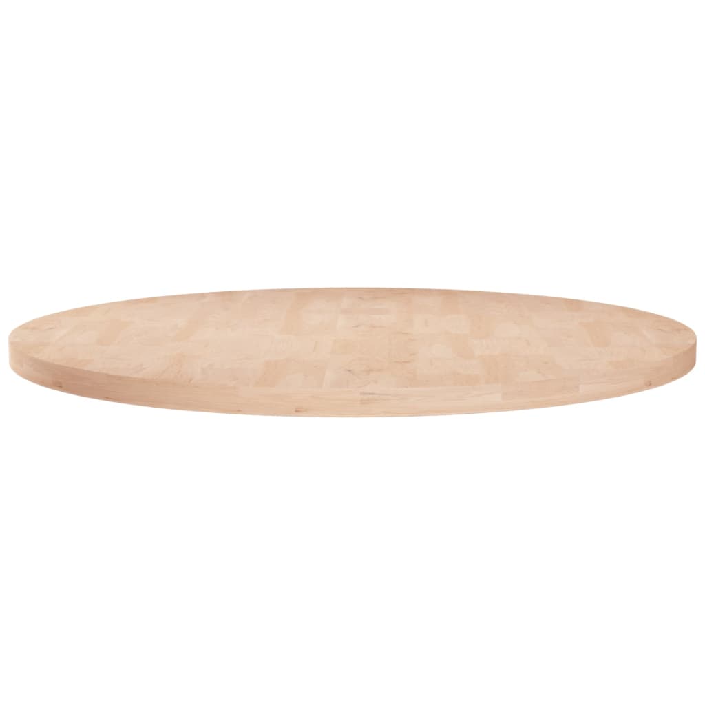 Round Table Top Ã ̃60x2,5 cm Untreated Solid Wood Oak