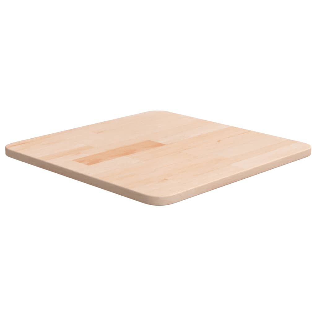 Square Table Top 40x40x1.5cm Untreated Solid Wood Oak