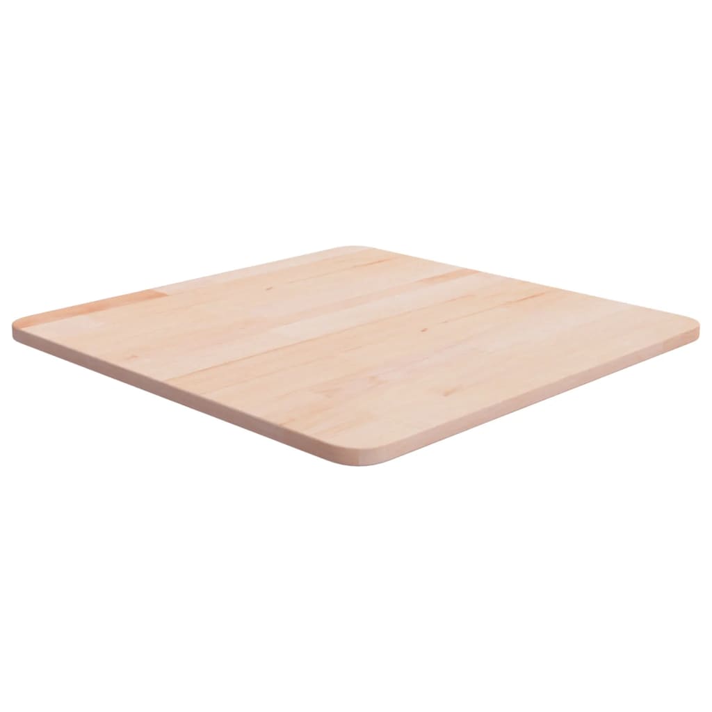 Square Table Top 50x50x1.5cm Untreated Solid Wood Oak