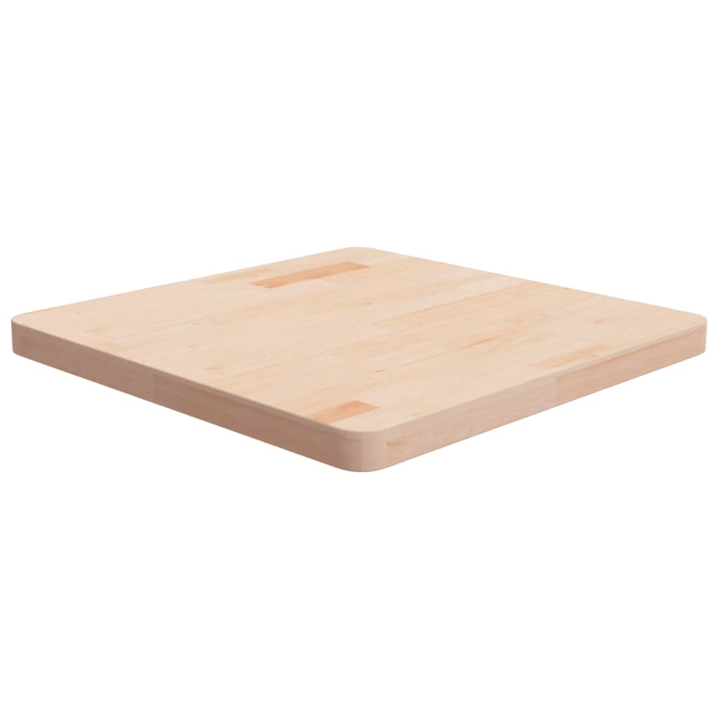 Square Table Top 60x60x4cm Untreated Solid Wood Oak