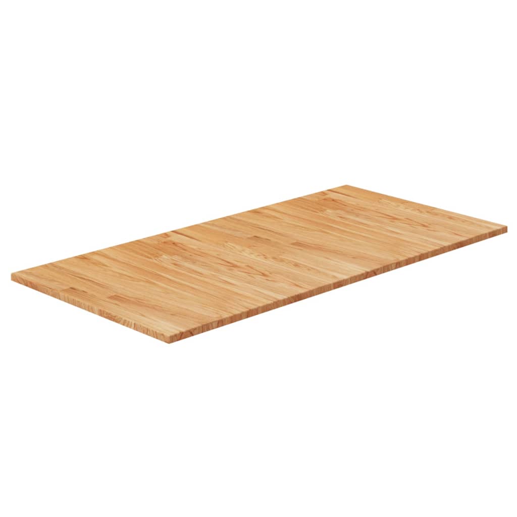 Bathroom Countertop Light Brown 100x50x1.5cm Treated Solid Wood