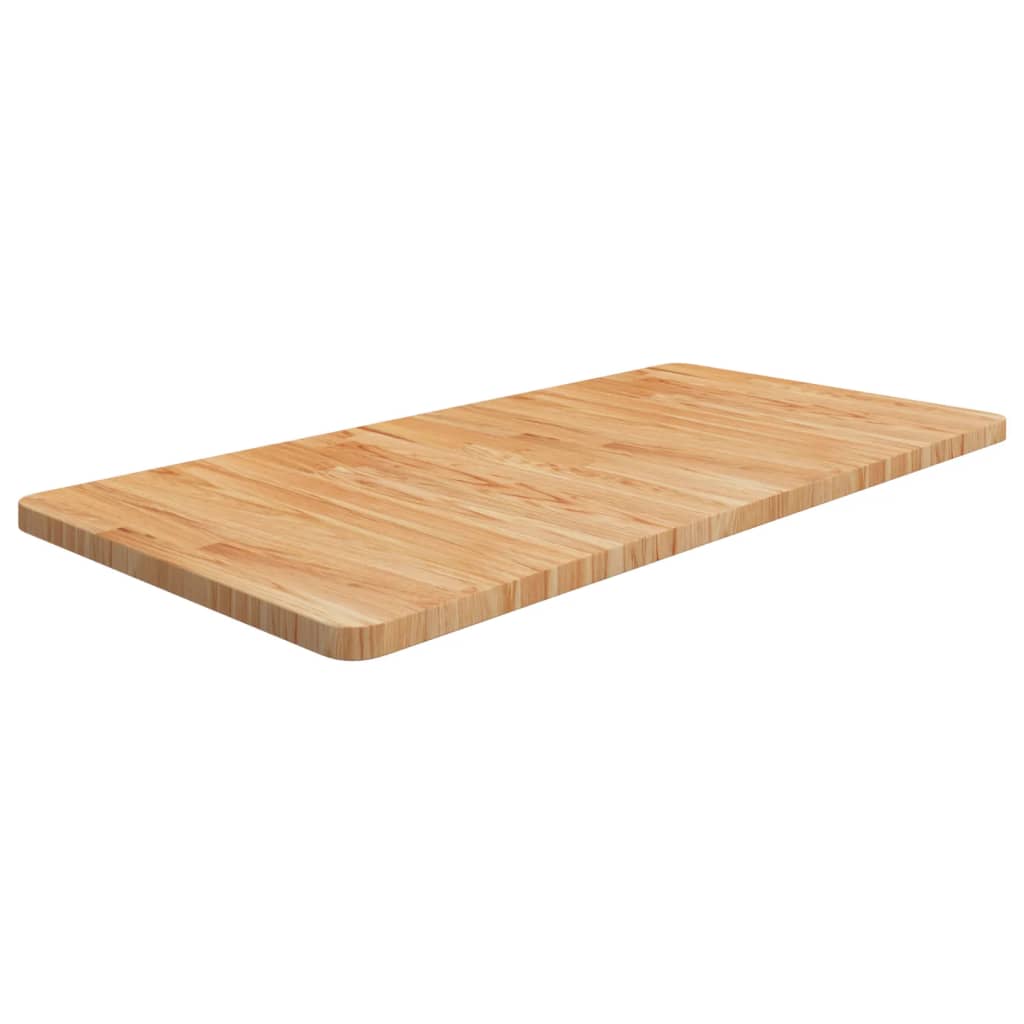 Bathroom Countertop Light Brown 100x50x2.5cm Treated Solid Wood