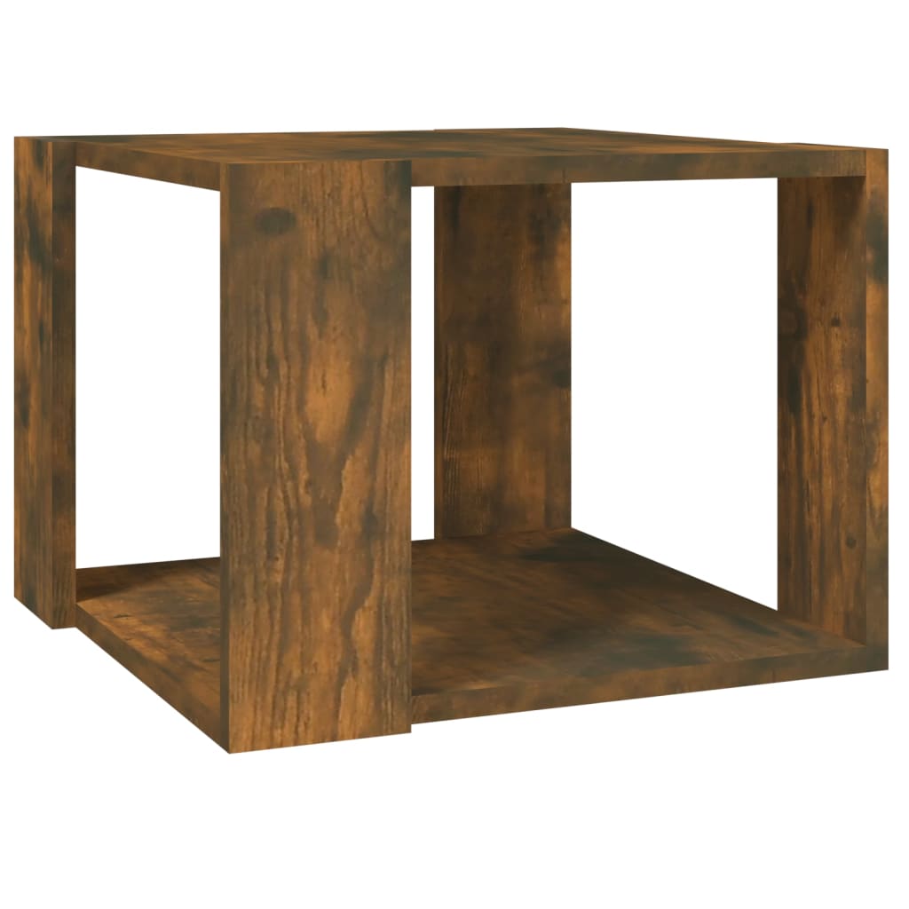 Coffee Table Smoked Oak 40x40x30 cm Engineered Wood
