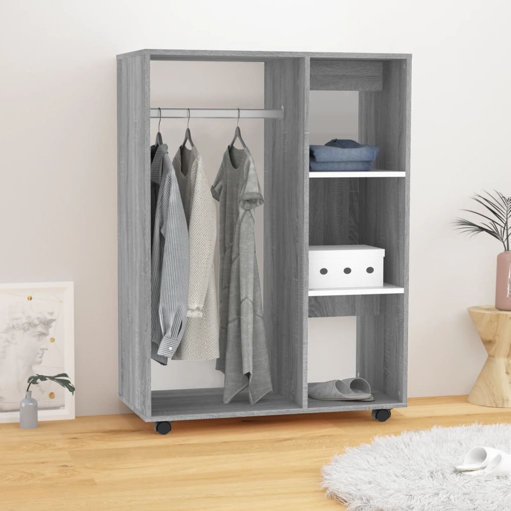 Wardrobe Grey Sonoma 80x40x110cm Engineered Wood