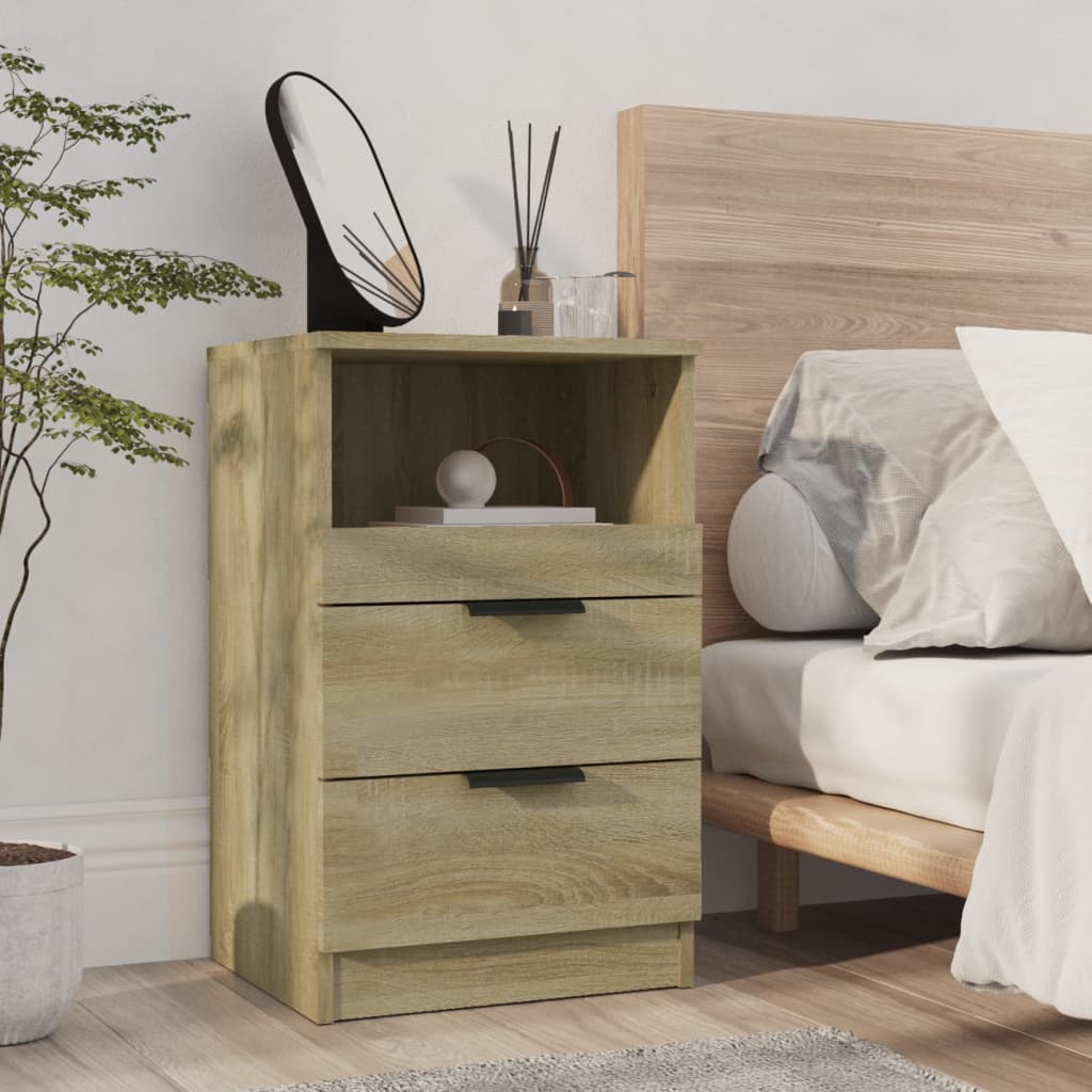 Bedside Table - LEONE Max Nightstand Sonoma Oak 40cm