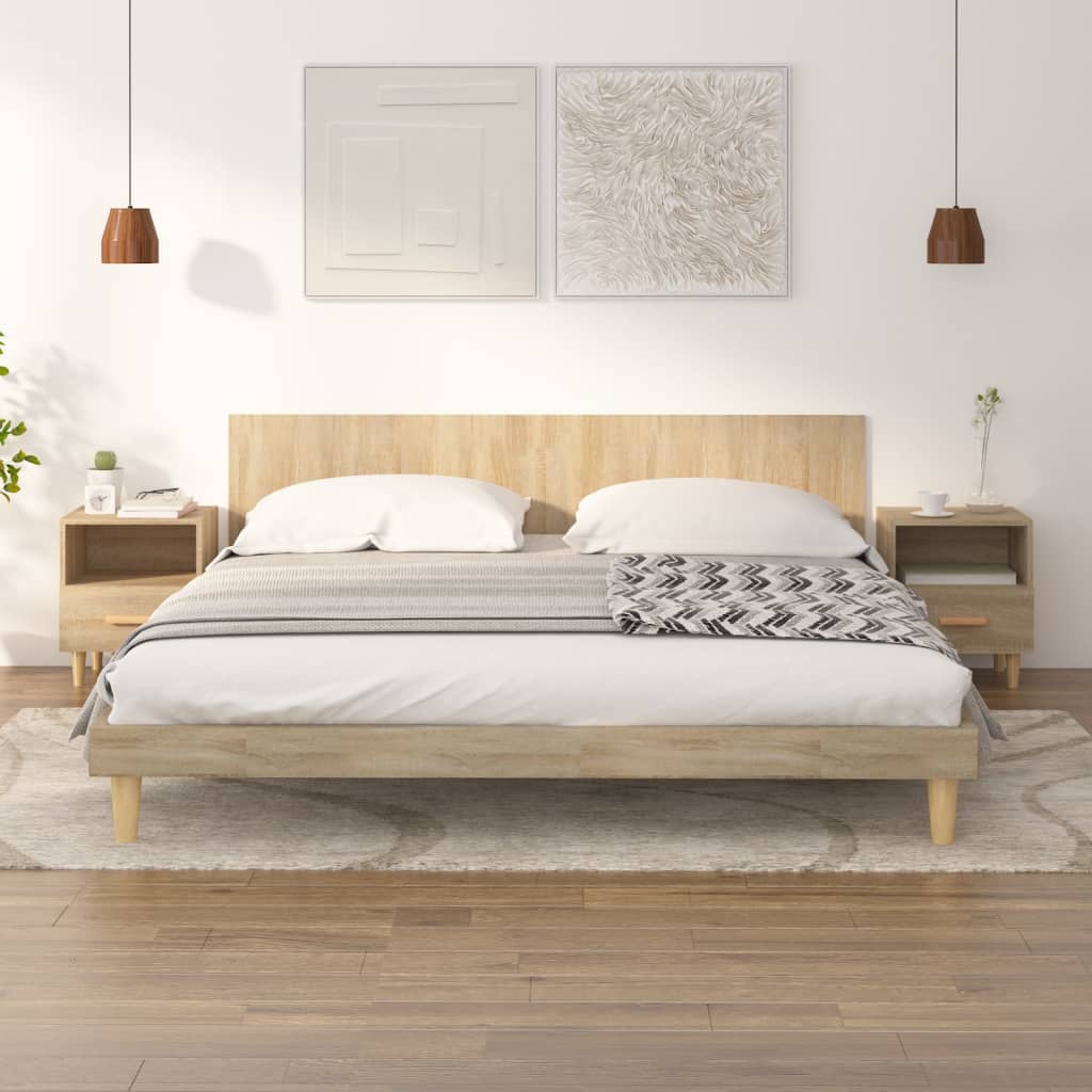 Bedside Cabinets 2 Pieces Sonoma Oak 40x35x47 cm