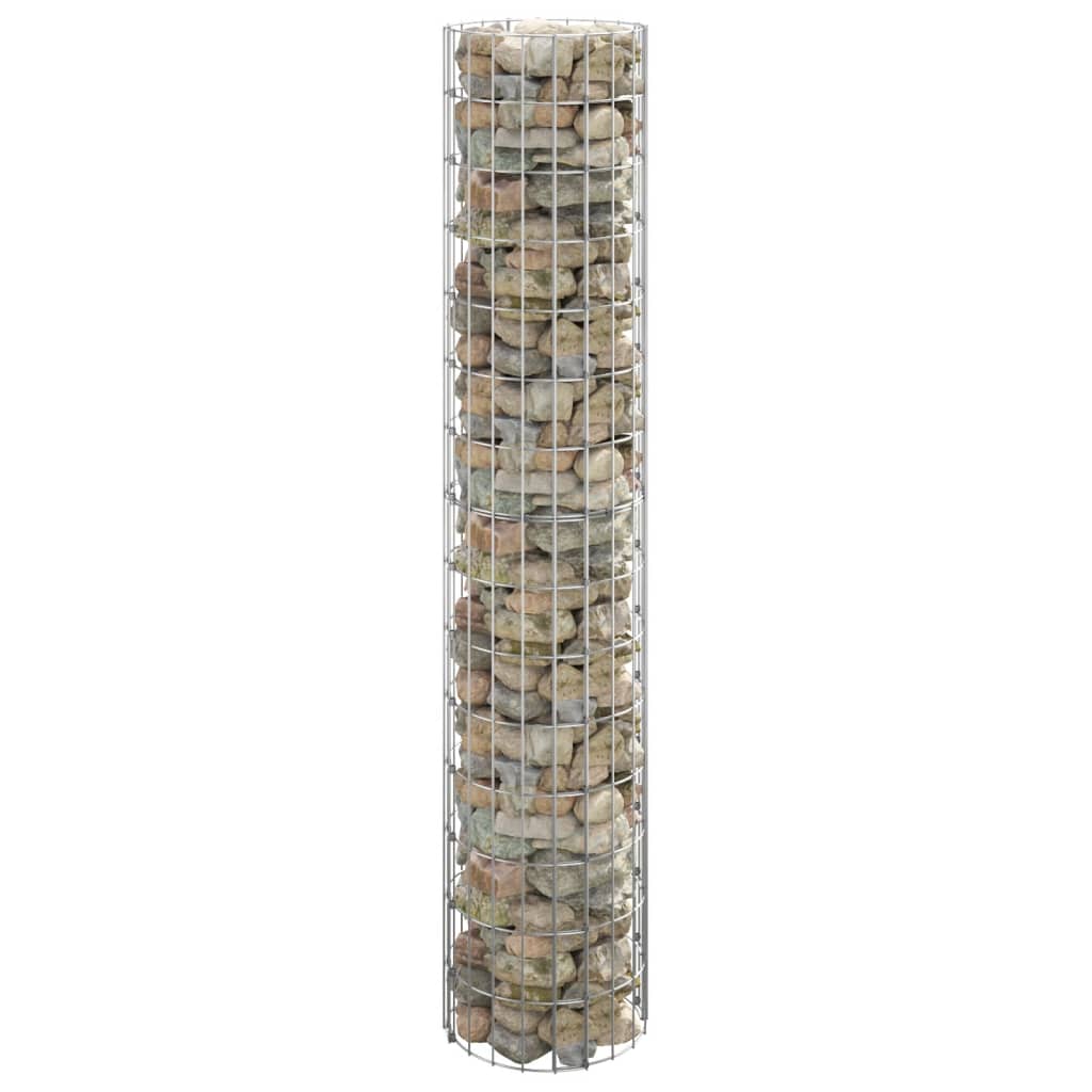 Circular Gabion Pole Galvanised Steel Ã ̃30x150 cm