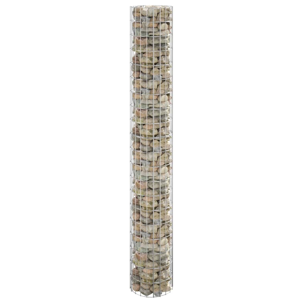 Circular Gabion Pole Galvanised Steel Ã ̃30x200 cm