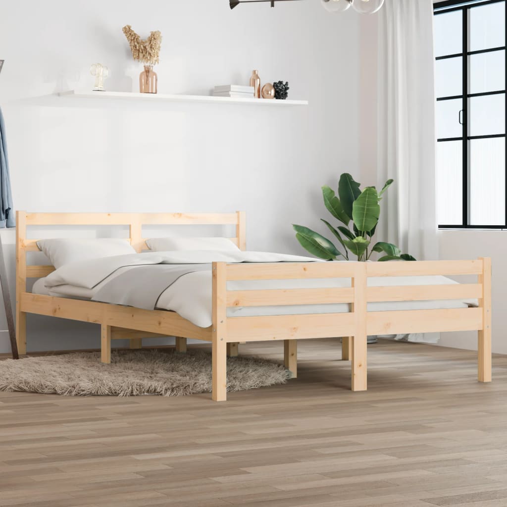 Bed Frame Solid Wood 150x200 cm King Size
