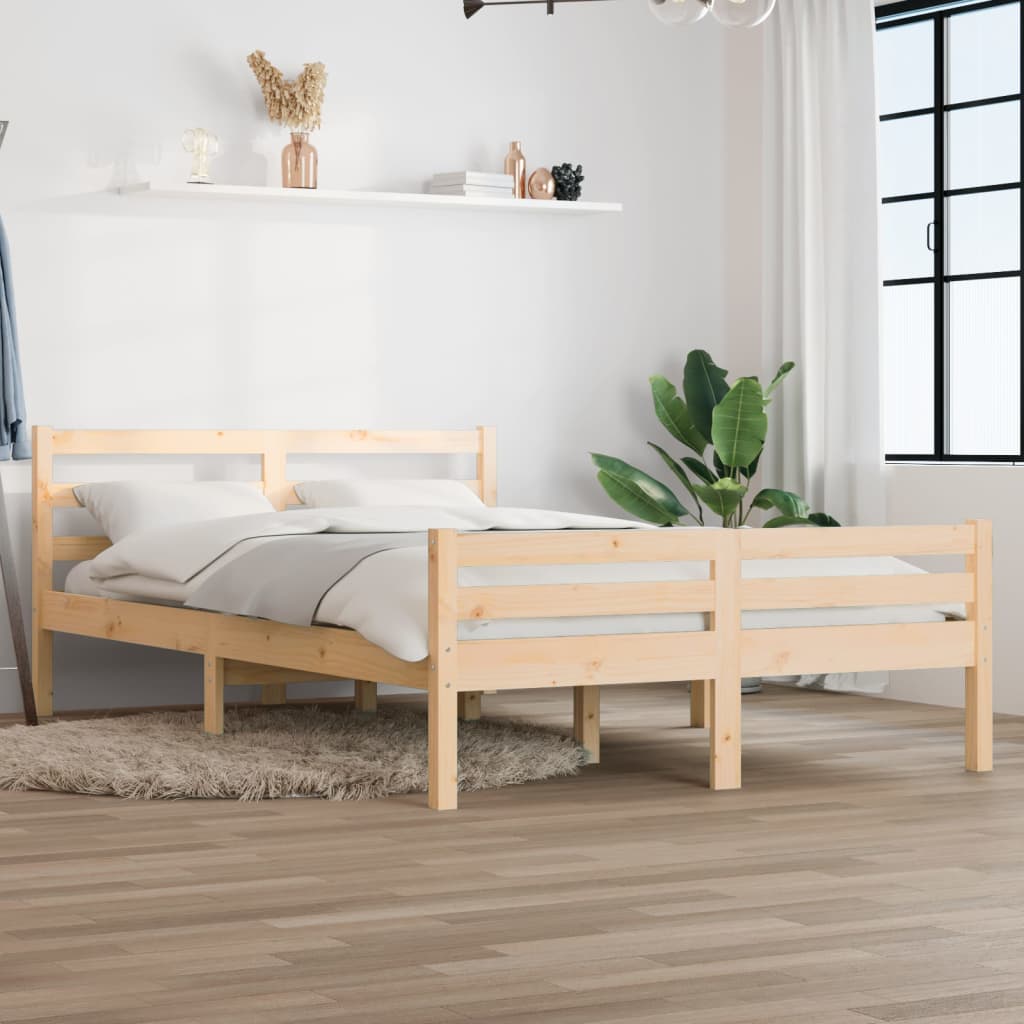 Bed Frame Solid Wood 160x200 cm