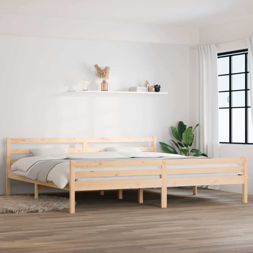 Bed Frame Solid Wood 200x200 cm