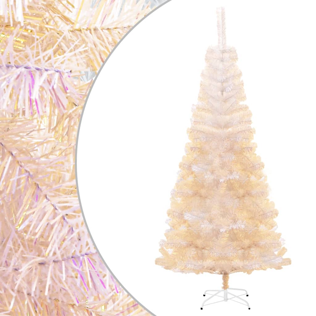 Briet Artificial Christmas Tree Iridescent Tips White 180cm PVC