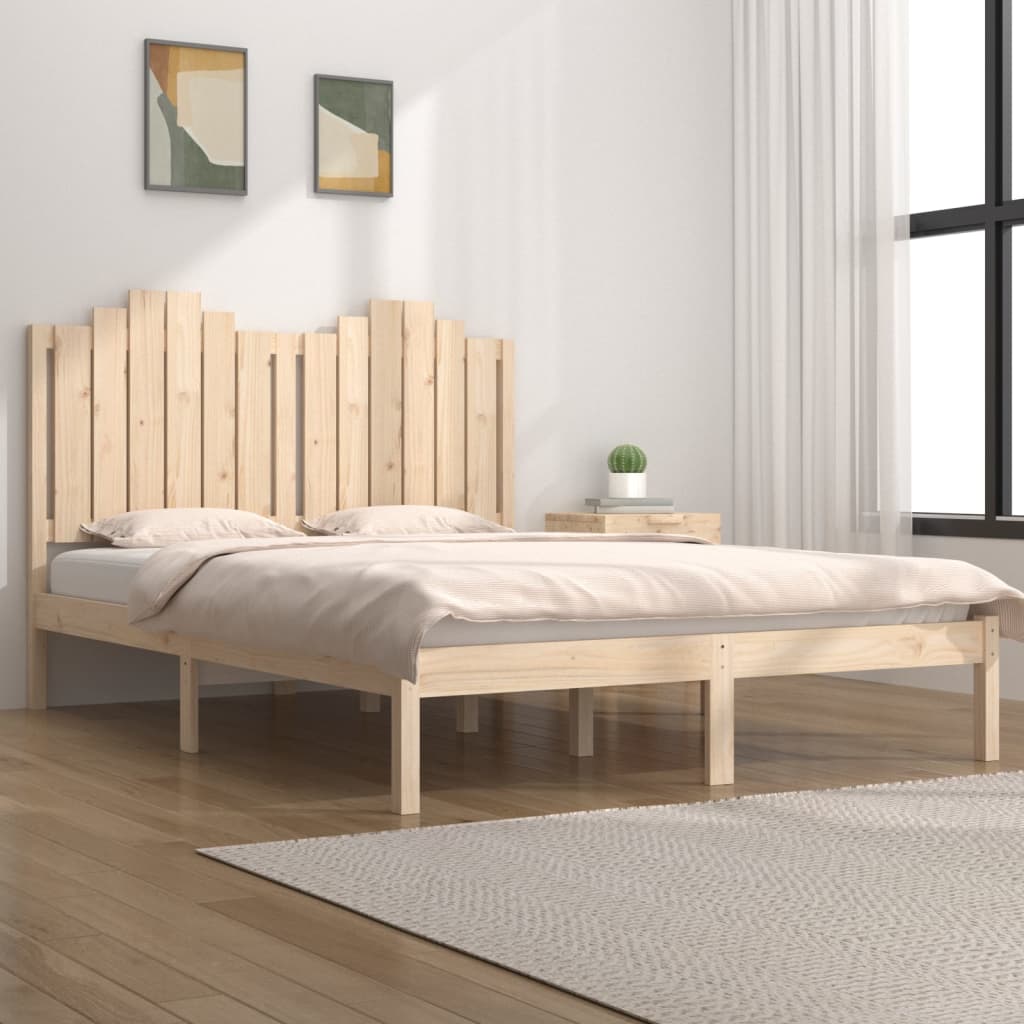 Bed Frame Solid Wood Pine 140x200 cm