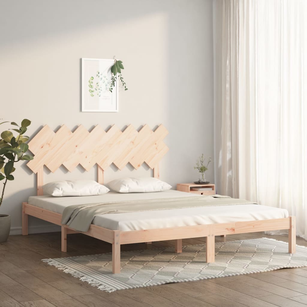 Bed Frame 160x200 cm Solid Wood