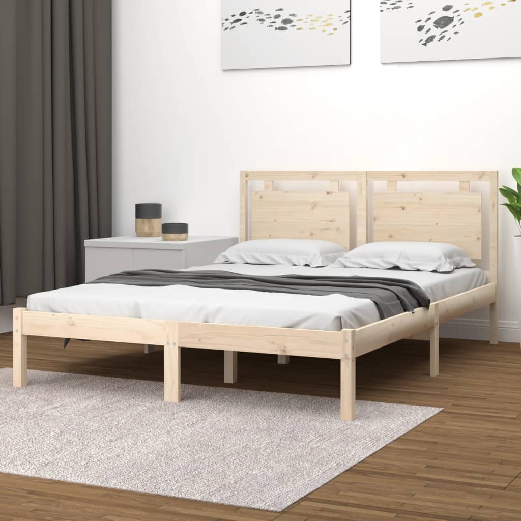Bed Frame Solid Wood 120x200 cm