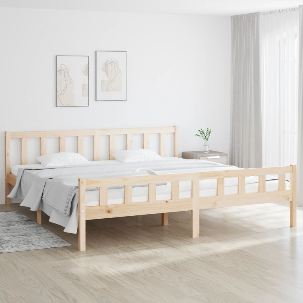Bed Frame Solid Wood 160x200 cm