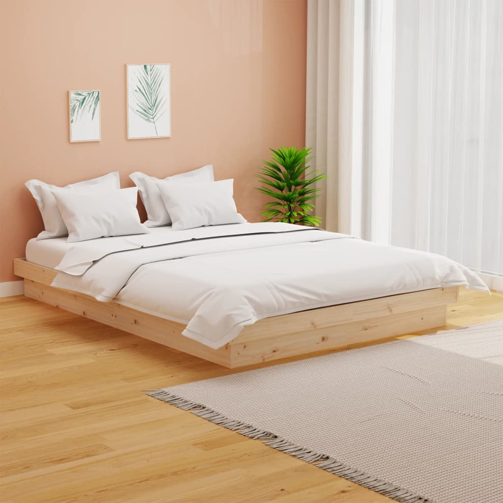 Bed Frame Solid Wood Pine 120x200 cm