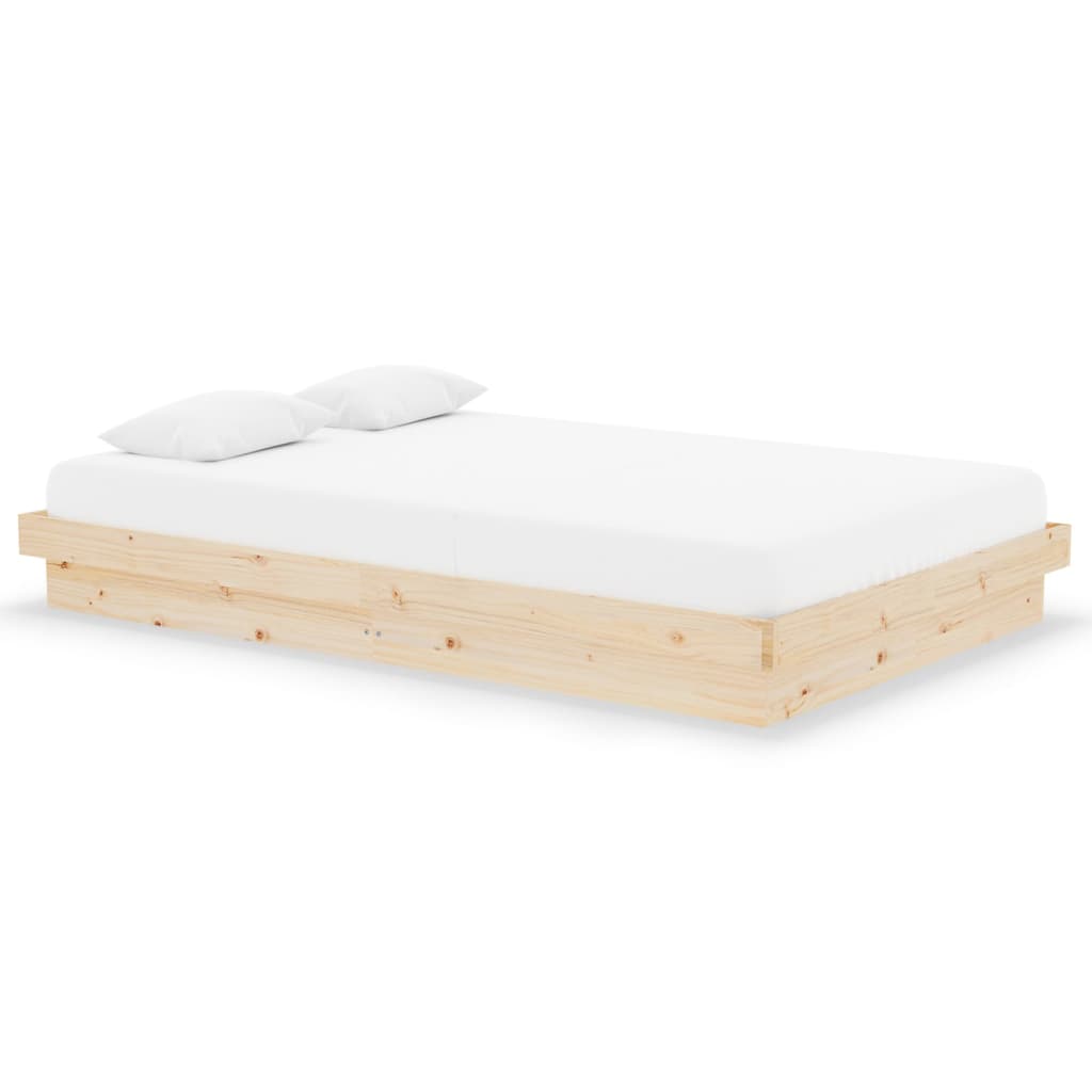 Bed Frame Solid Wood Pine 120x190 cm 4FT Small Double
