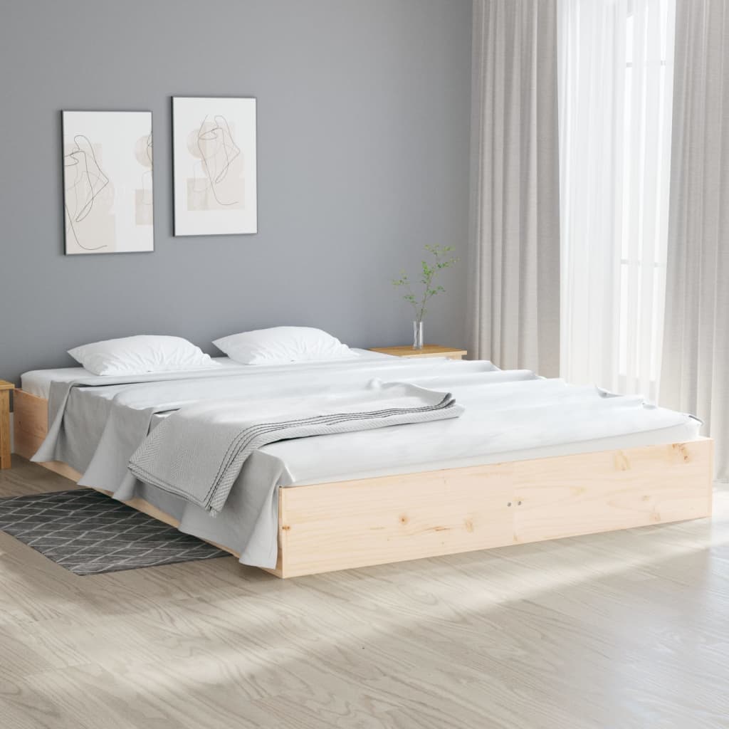 Bed Frame Solid Wood 200x200 cm