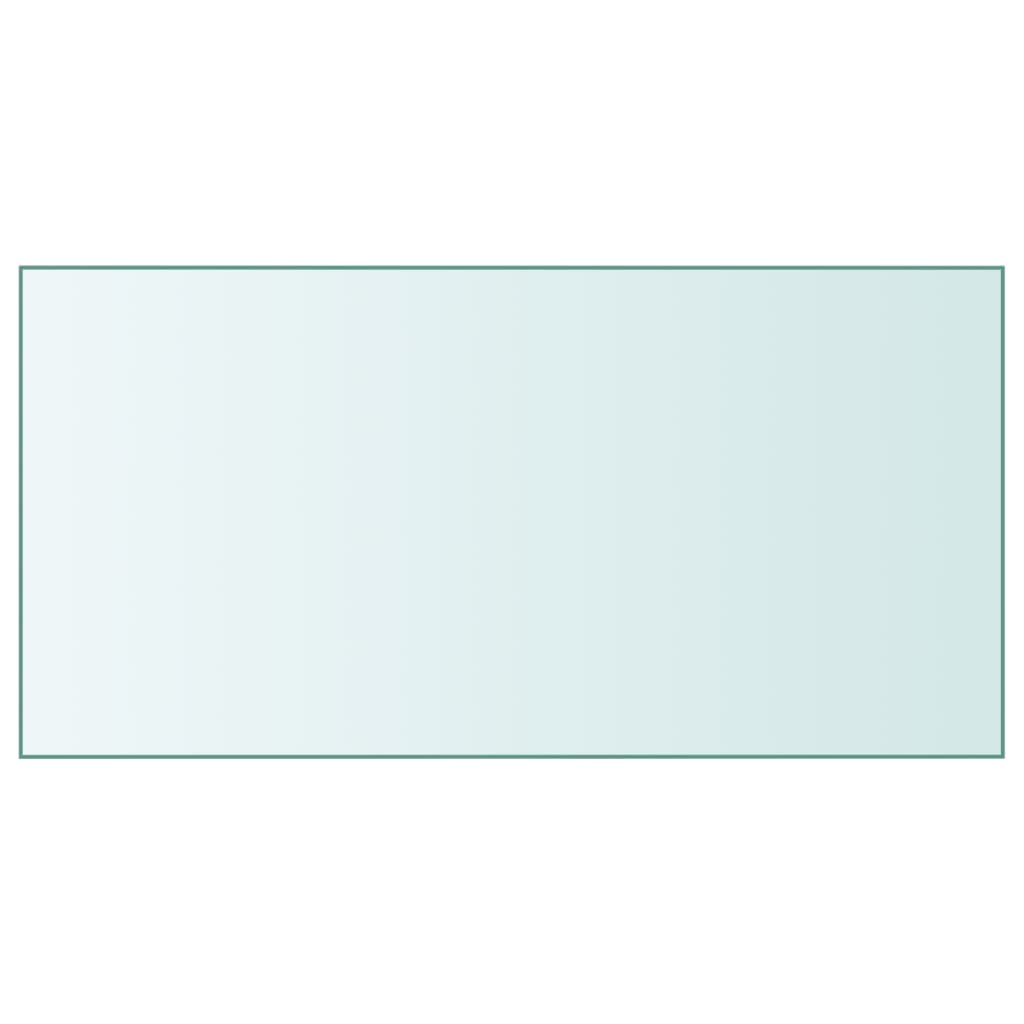 Table Top Transparent 50x100cm Tempered Glass