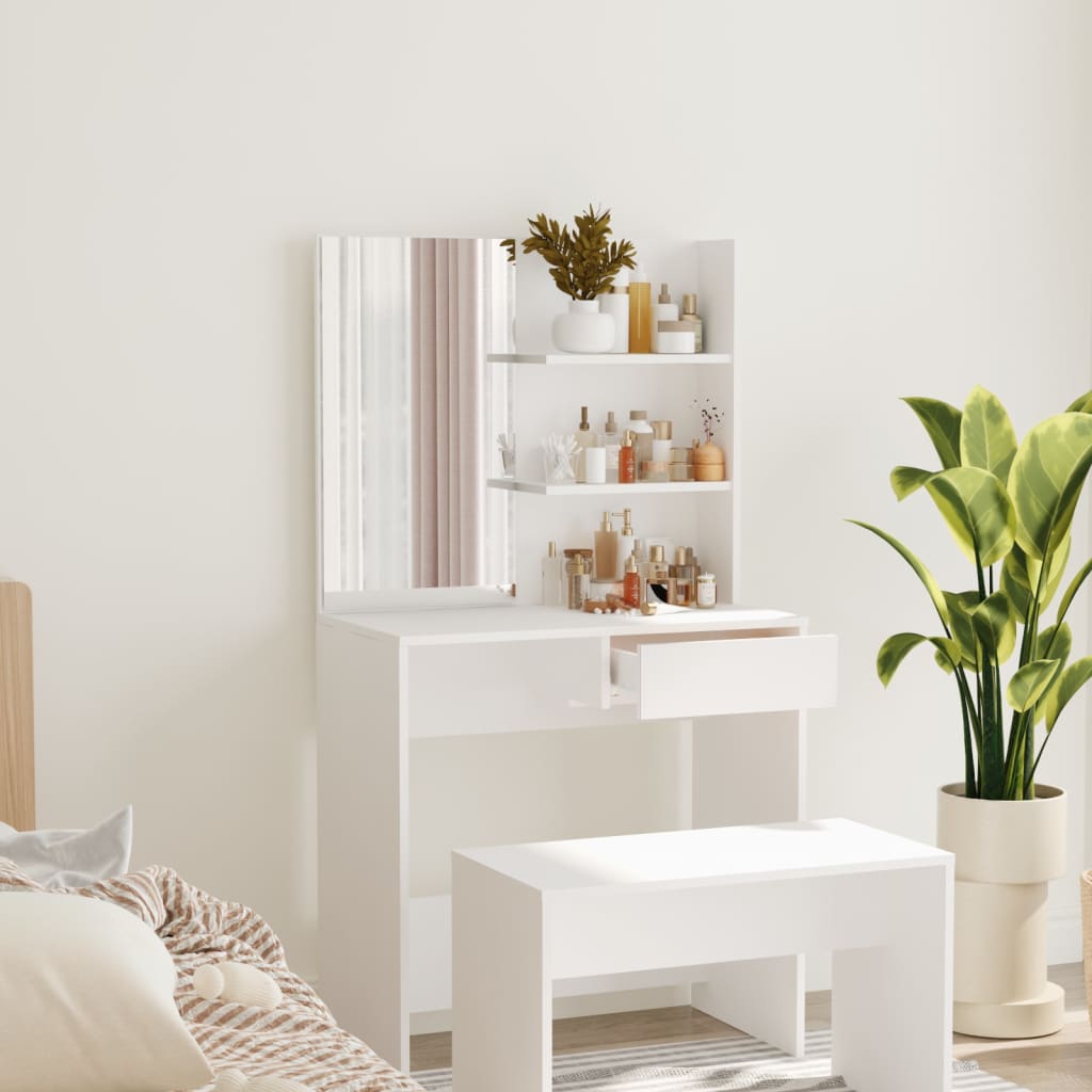 Dressing Table - SHENY Dresser White 74.5cm