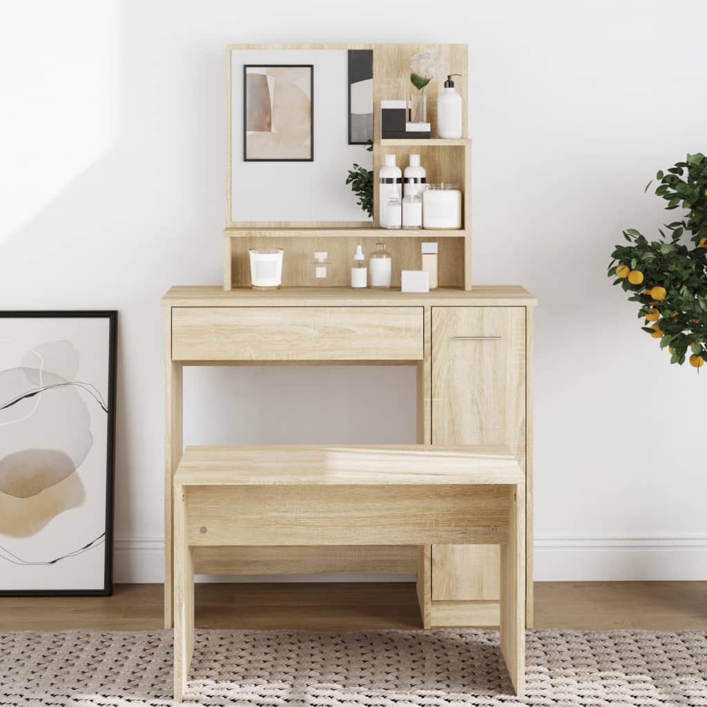 Dressing Table - AMES Dresser Sonoma Oak 86.5cm